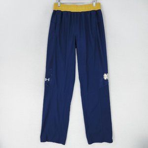 Notre Dame Pants Womens Small Blue Under Armour Loose Fit Sweatpants Athletic